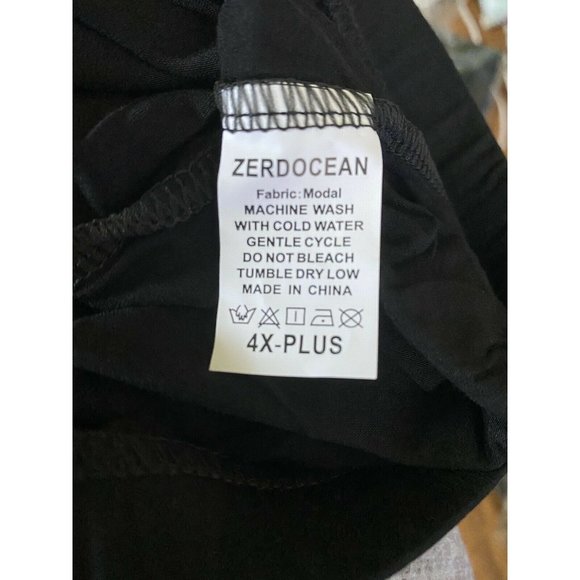 Zerdocean‎ Women's Plus Size Modal Lightweight Full Length Leggings 4X Black NWT - Picture 11 of 12